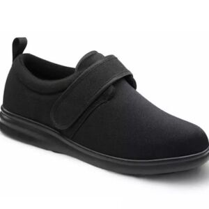 Dr. Comfort Carter Diabetic Therapeutic Washable Casual  Slip-on Shoe Black